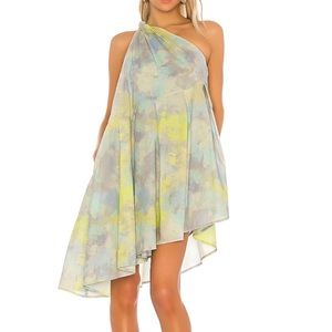 The Roberte Mini Dress in Multi Watercolor